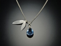Украшение с топазом Swiss blue