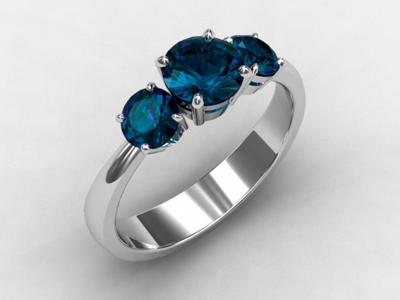 Кольцо London blue topaz Кольцо London blue topaz