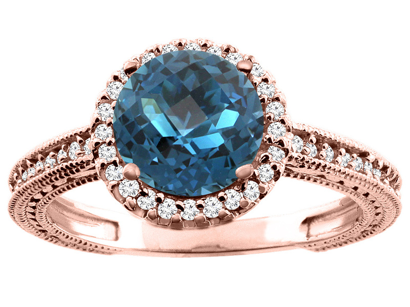Кольцо London blue topaz в желтом золоте Кольцо London blue topaz в желтом золоте