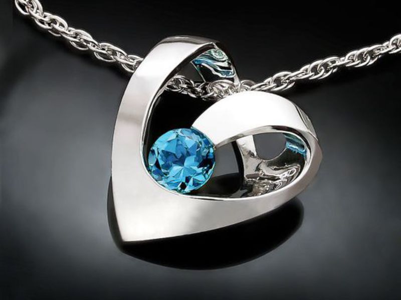 Ожерелье Swiss blue topaz Ожерелье Swiss blue topaz
